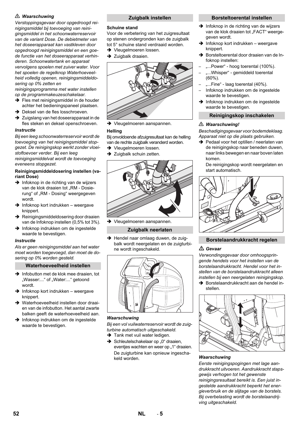 Karcher B 80 W Bp Pack User Manual | Page 52 / 260