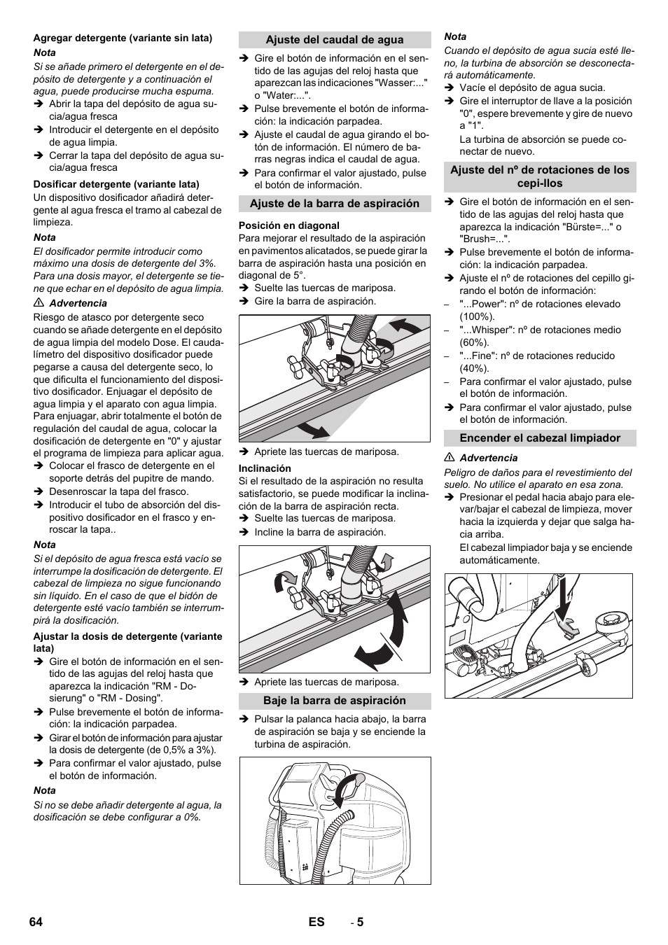 Karcher B 80 W Bp Pack User Manual | Page 64 / 260