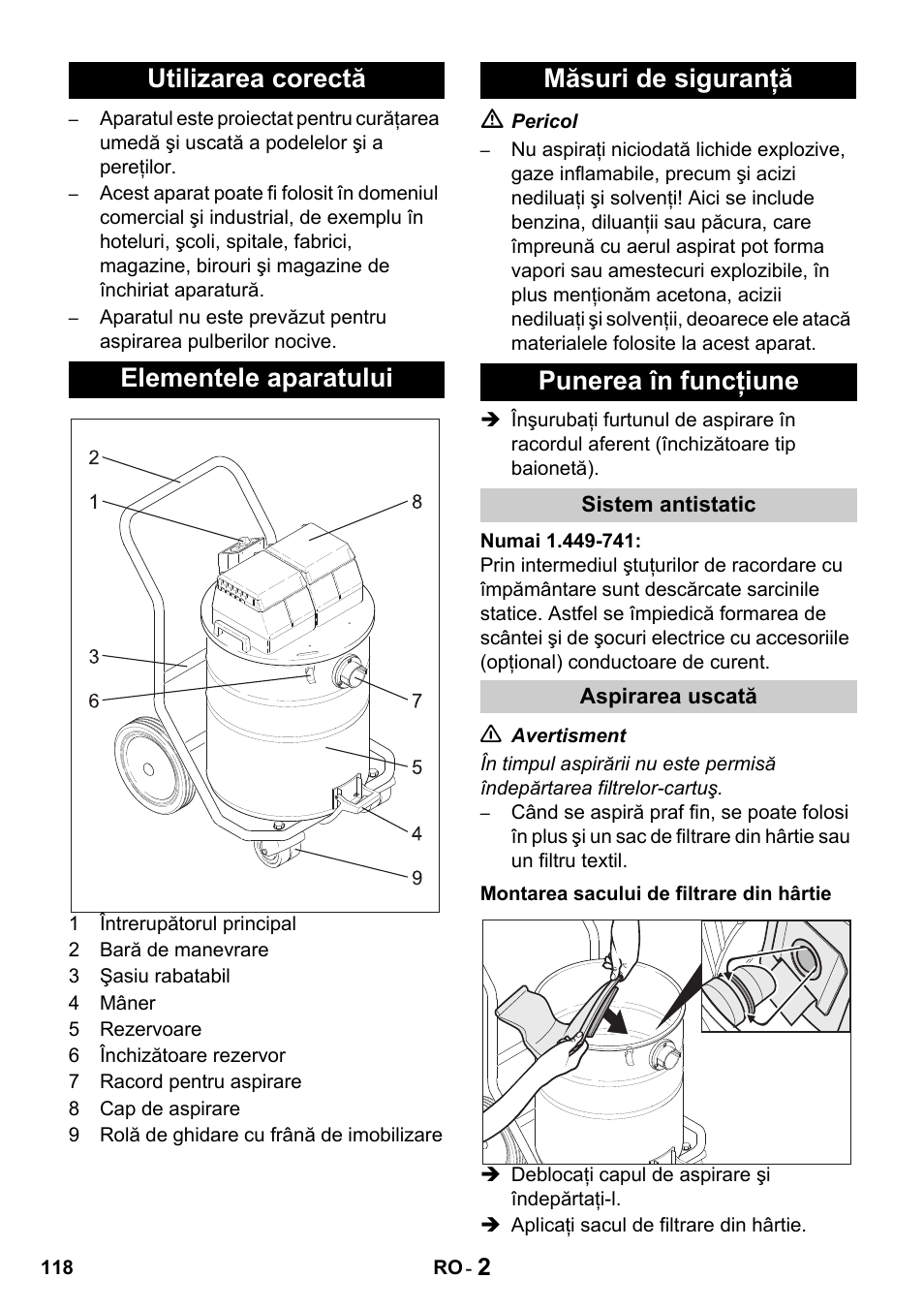 Karcher Промышленный пылесос NT 802 IV User Manual | Page 118 / 176