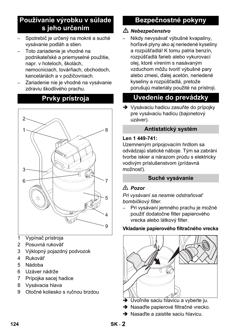 Karcher Промышленный пылесос NT 802 IV User Manual | Page 124 / 176