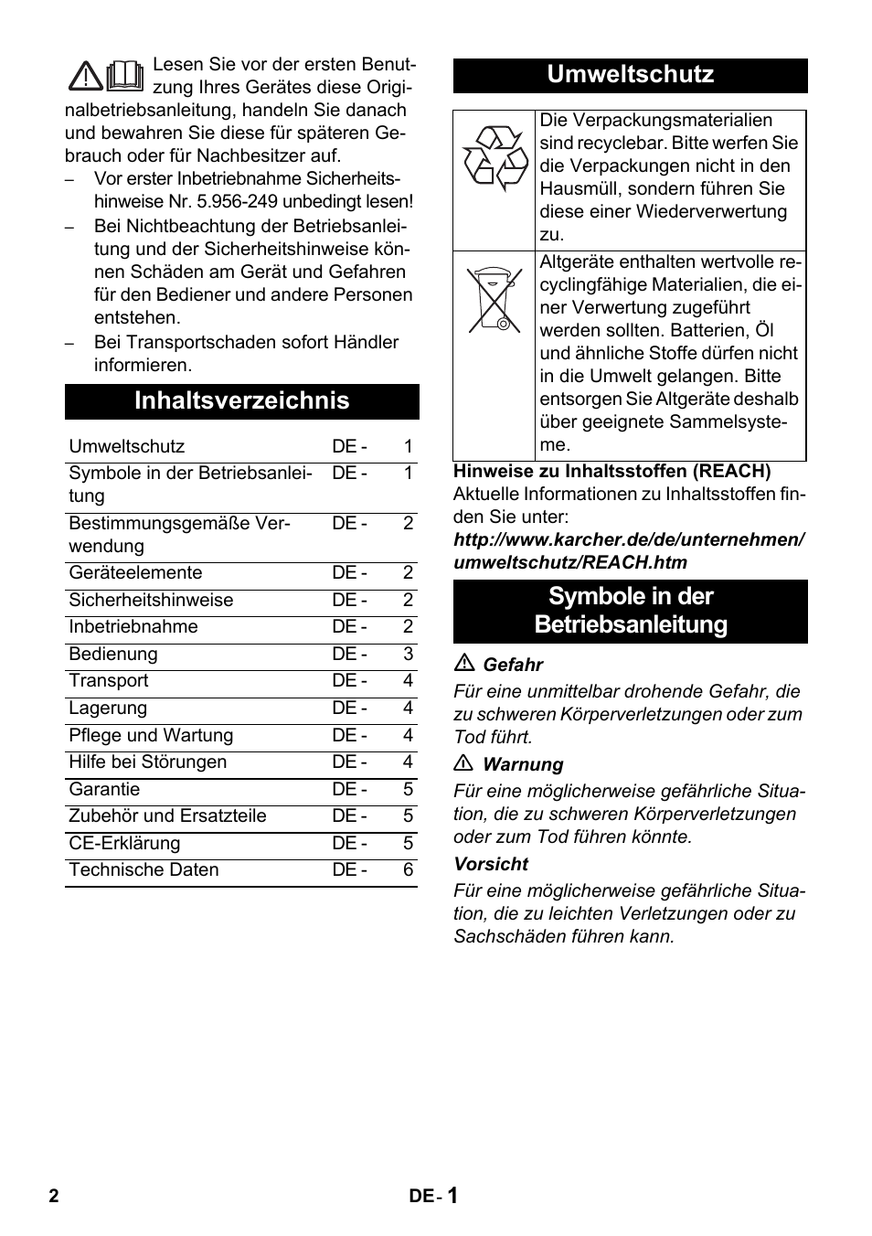 Karcher Промышленный пылесос NT 802 IV User Manual | Page 2 / 176