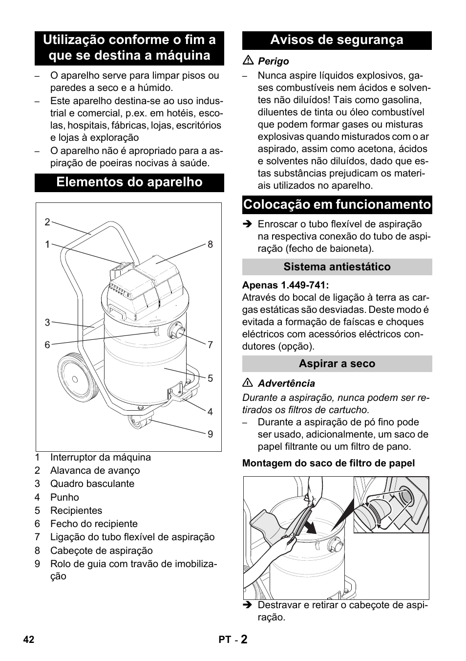 Karcher Промышленный пылесос NT 802 IV User Manual | Page 42 / 176