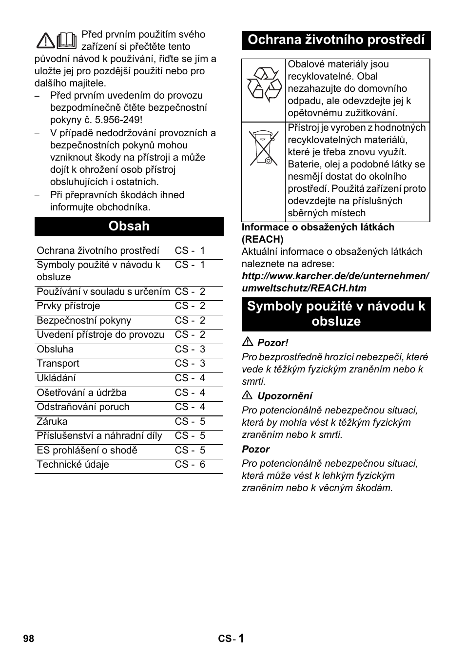 Karcher Промышленный пылесос NT 802 IV User Manual | Page 98 / 176