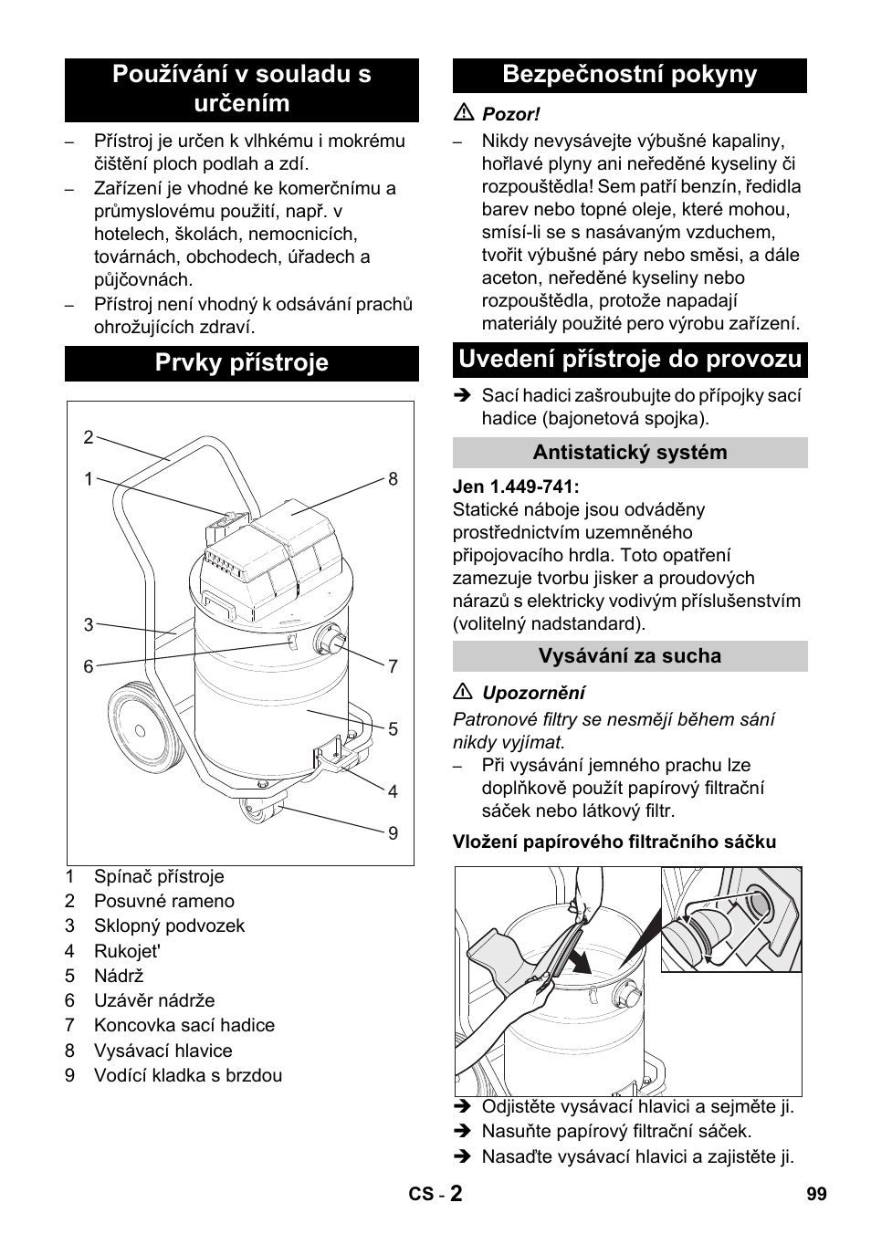 Karcher Промышленный пылесос NT 802 IV User Manual | Page 99 / 176