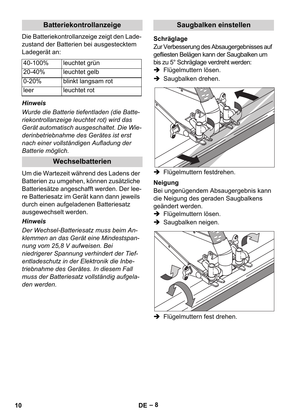 Karcher BR 40-25 C Bp Pack User Manual | Page 10 / 136