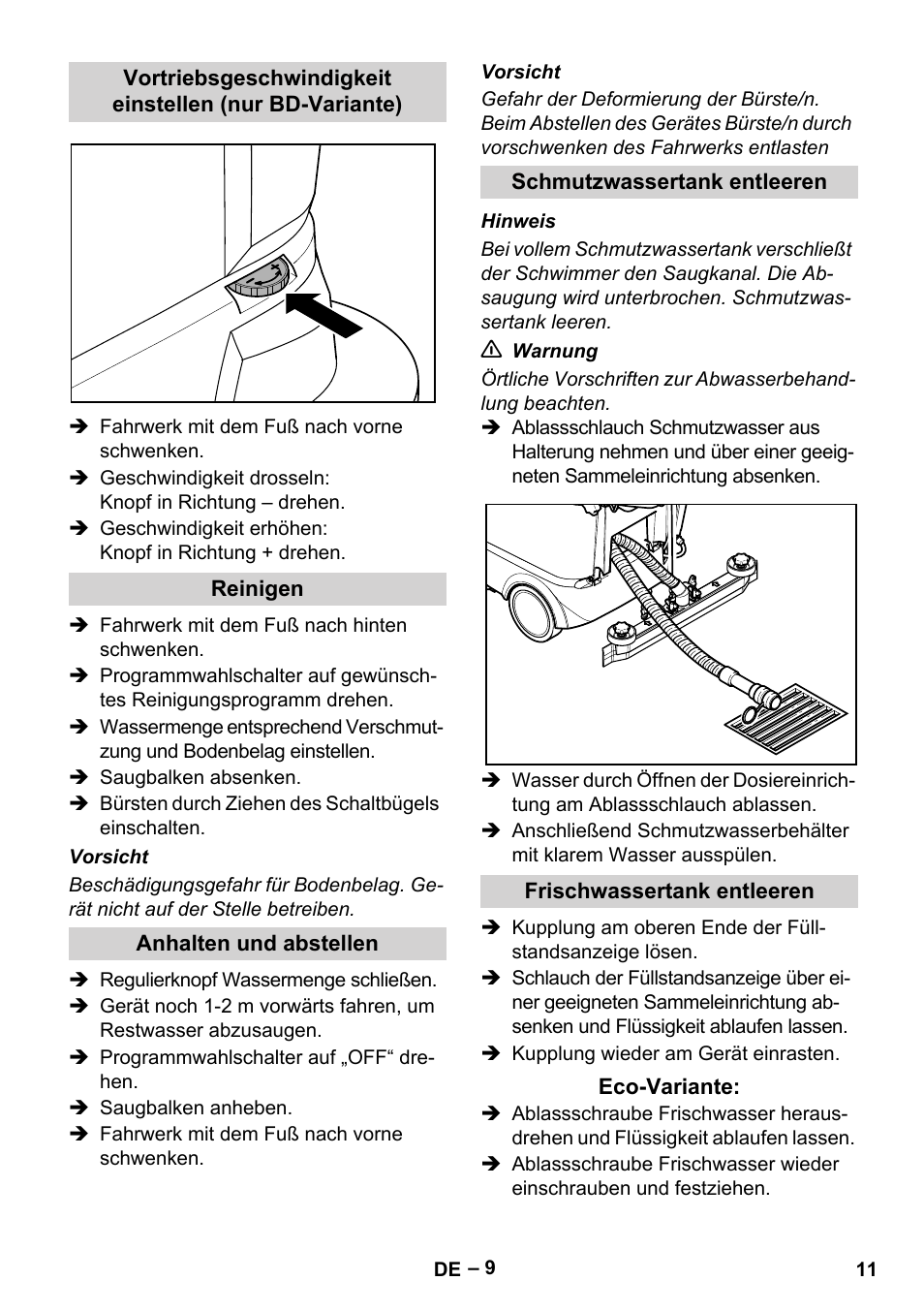 Karcher BR 40-25 C Bp Pack User Manual | Page 11 / 136