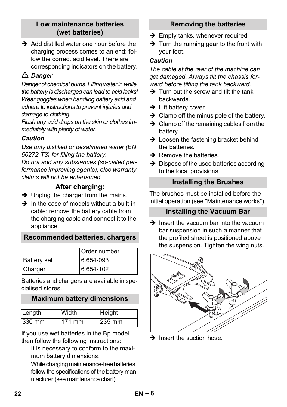 Karcher BR 40-25 C Bp Pack User Manual | Page 22 / 136