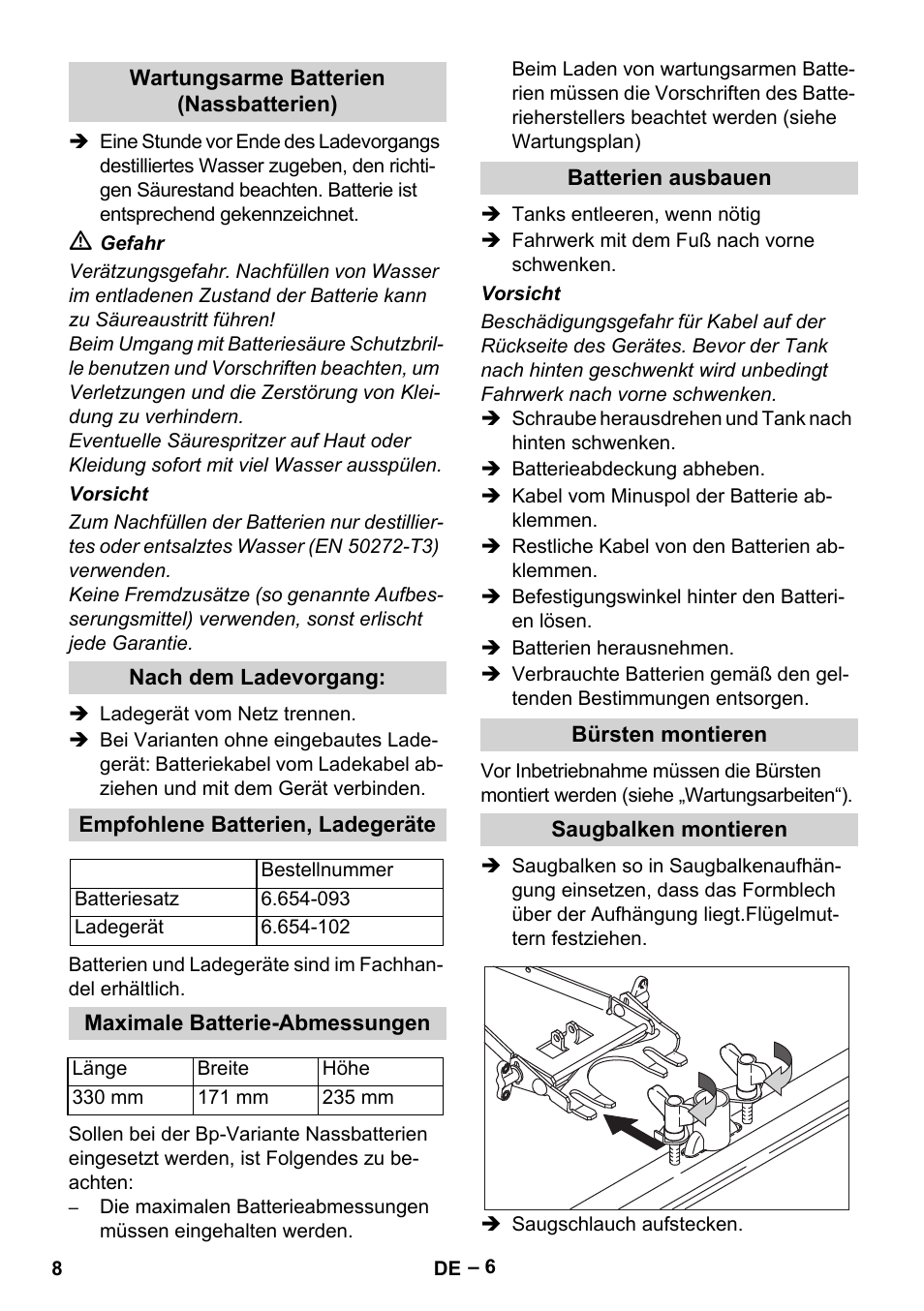 Karcher BR 40-25 C Bp Pack User Manual | Page 8 / 136