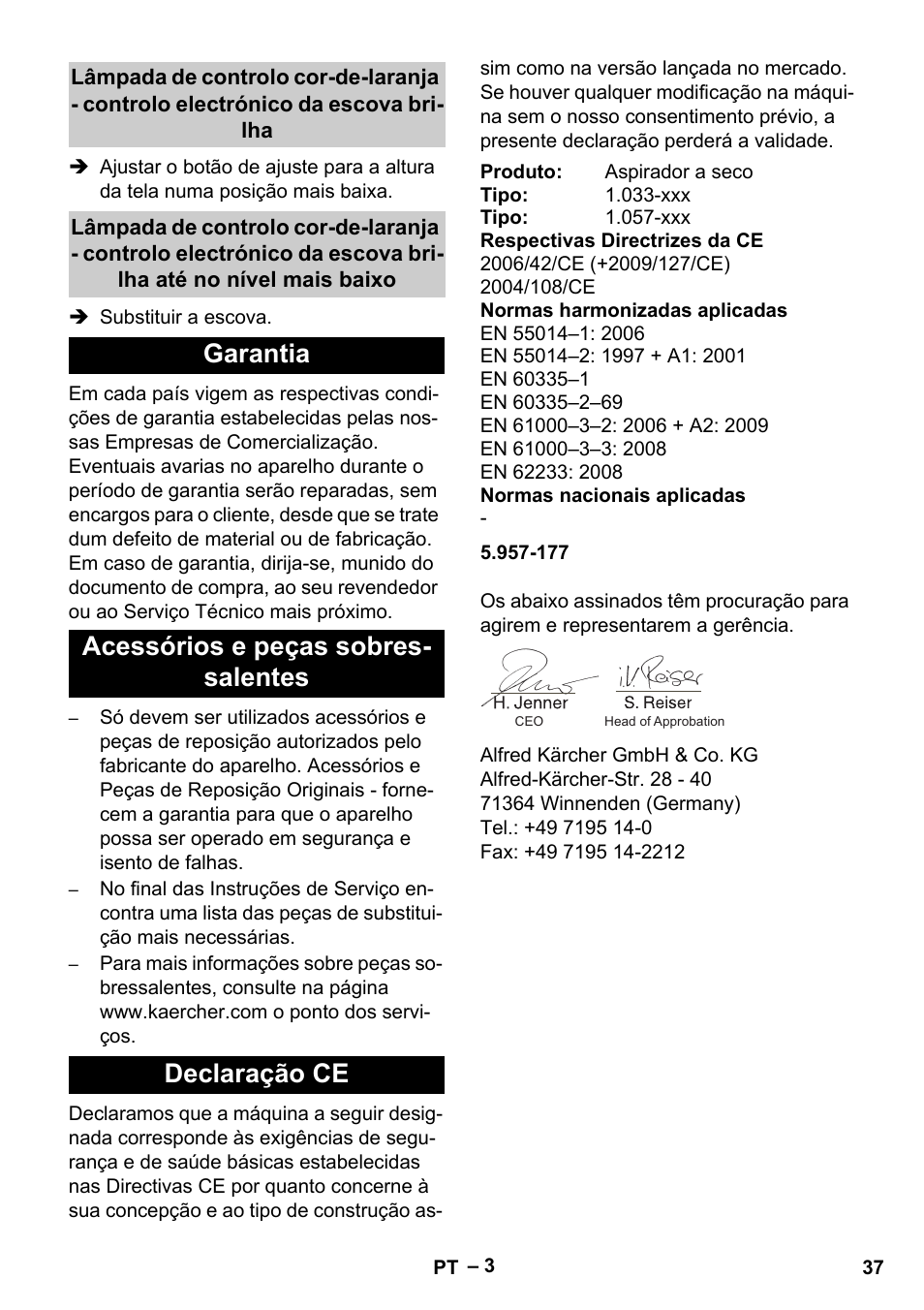 Karcher CV 38-2 User Manual | Page 37 / 124