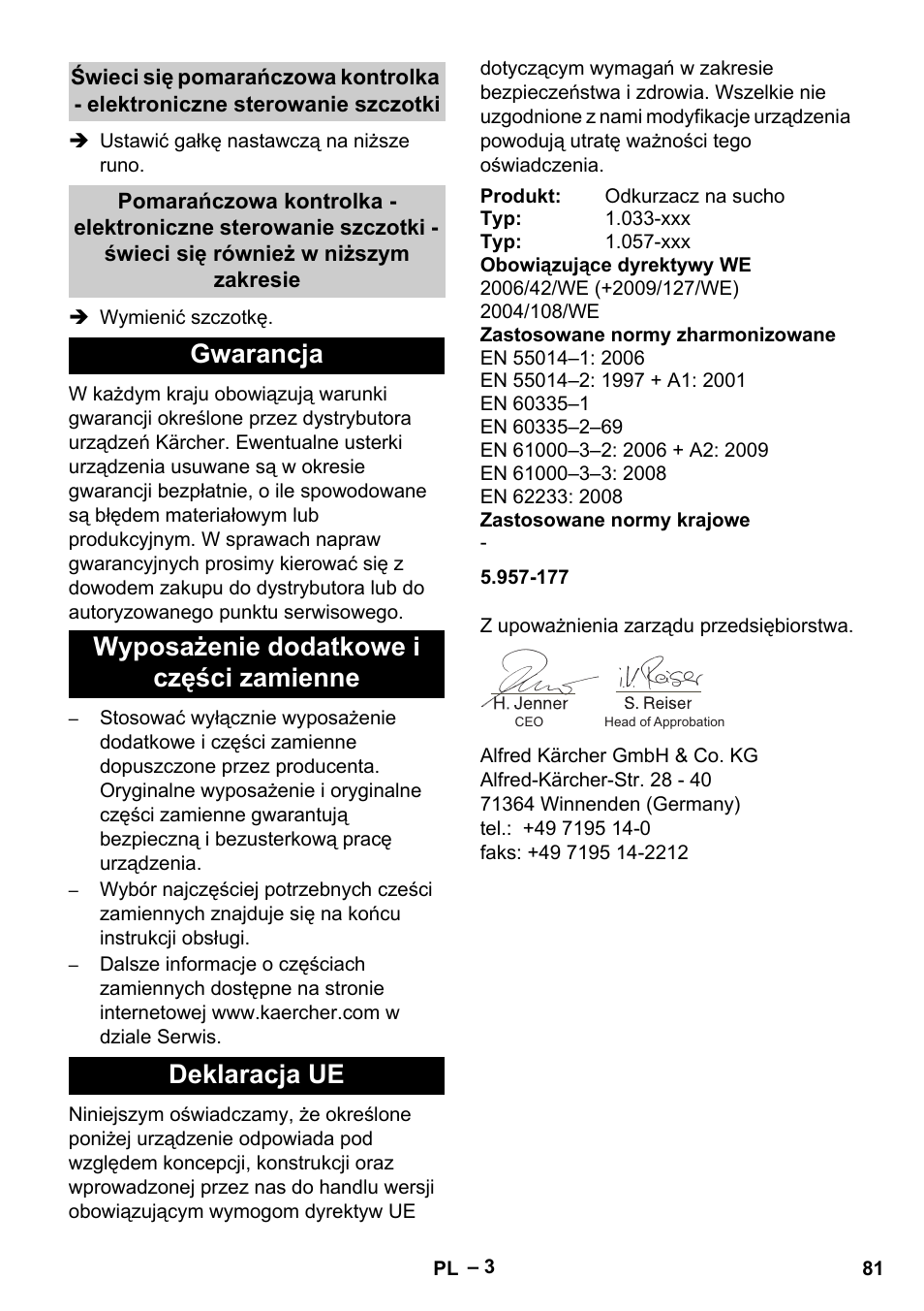 Karcher CV 38-2 User Manual | Page 81 / 124