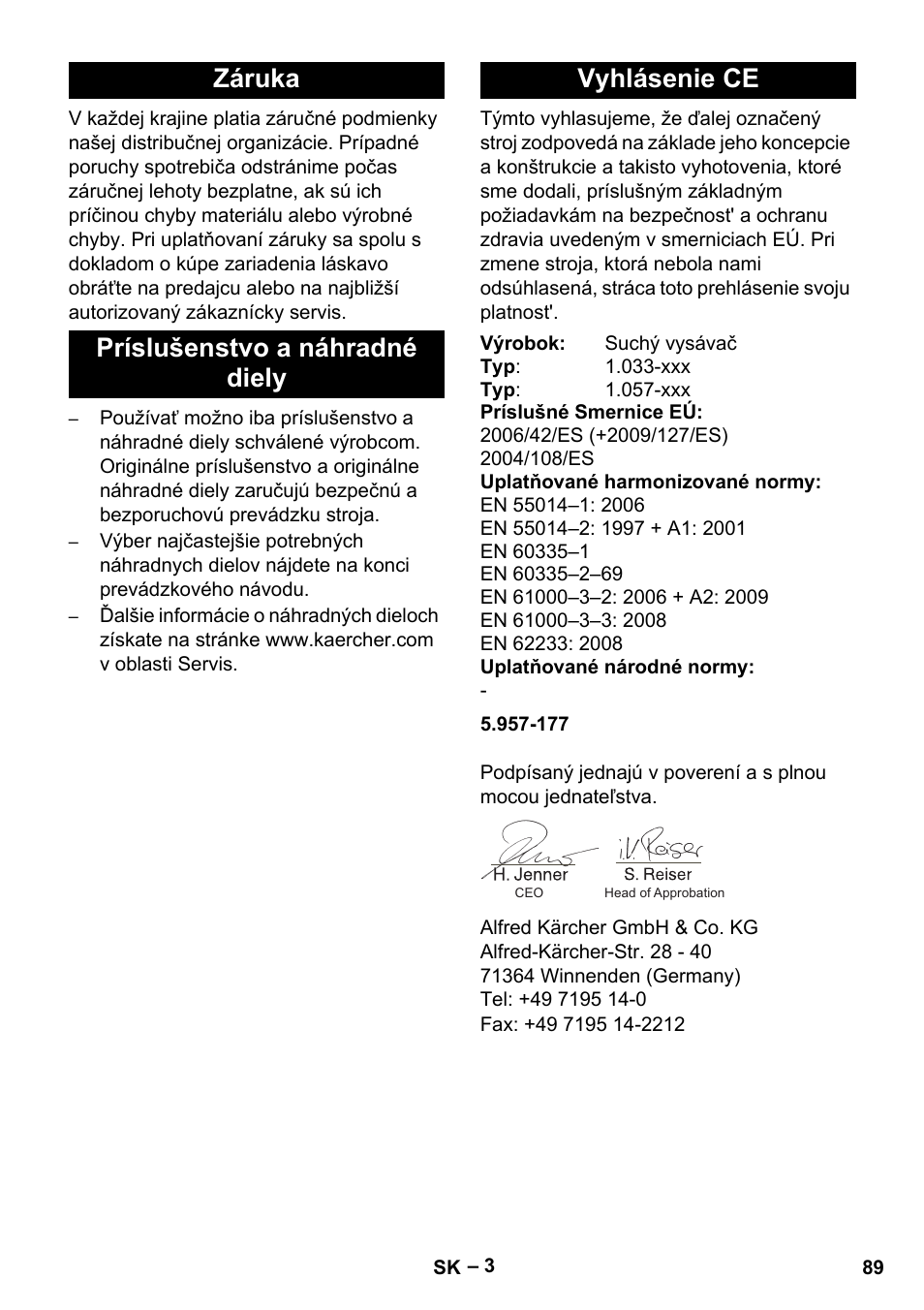 Karcher CV 38-2 User Manual | Page 89 / 124