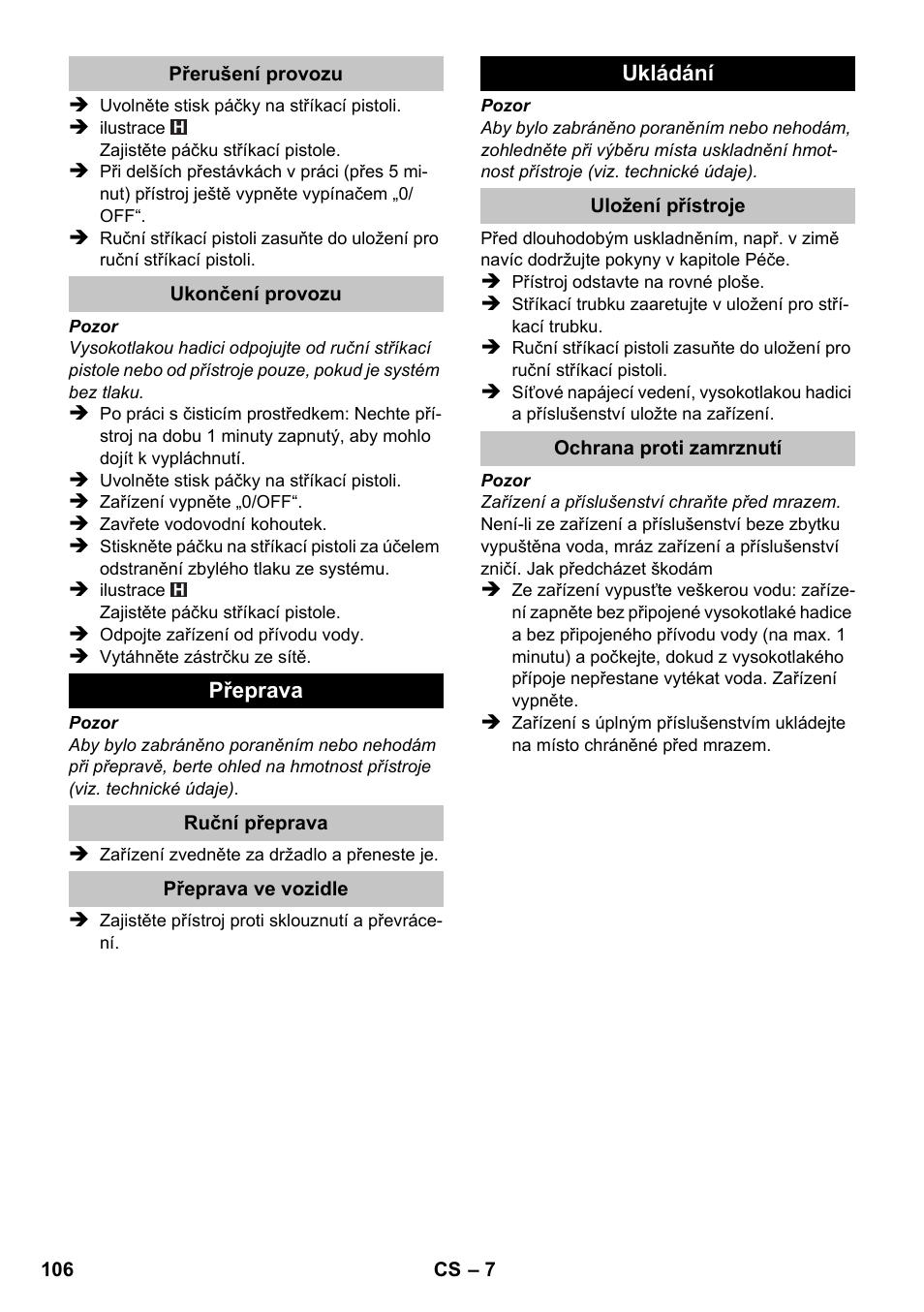 Karcher K 2 Basic User Manual | Page 106 / 180