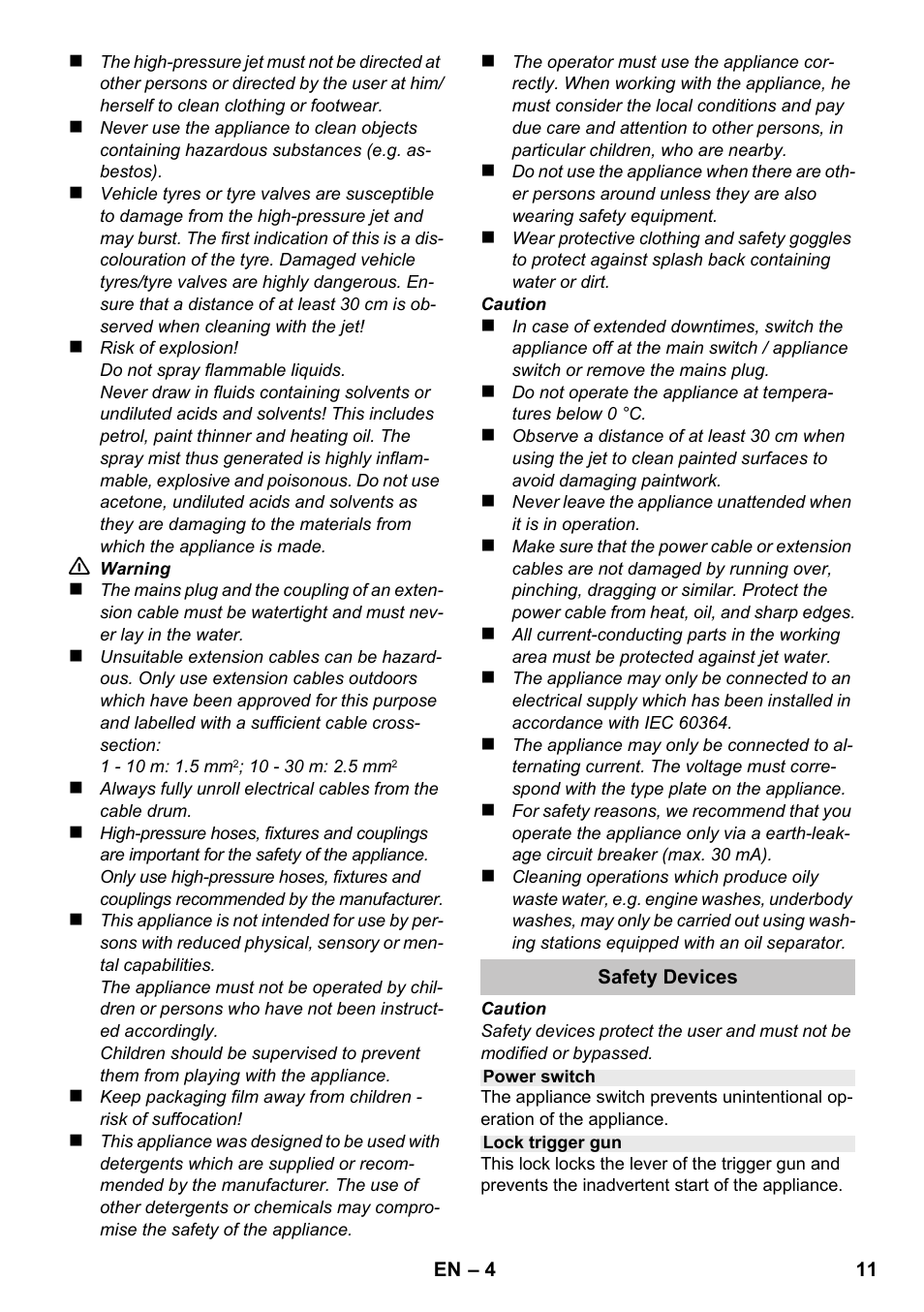 Karcher K 2 Basic User Manual | Page 11 / 180