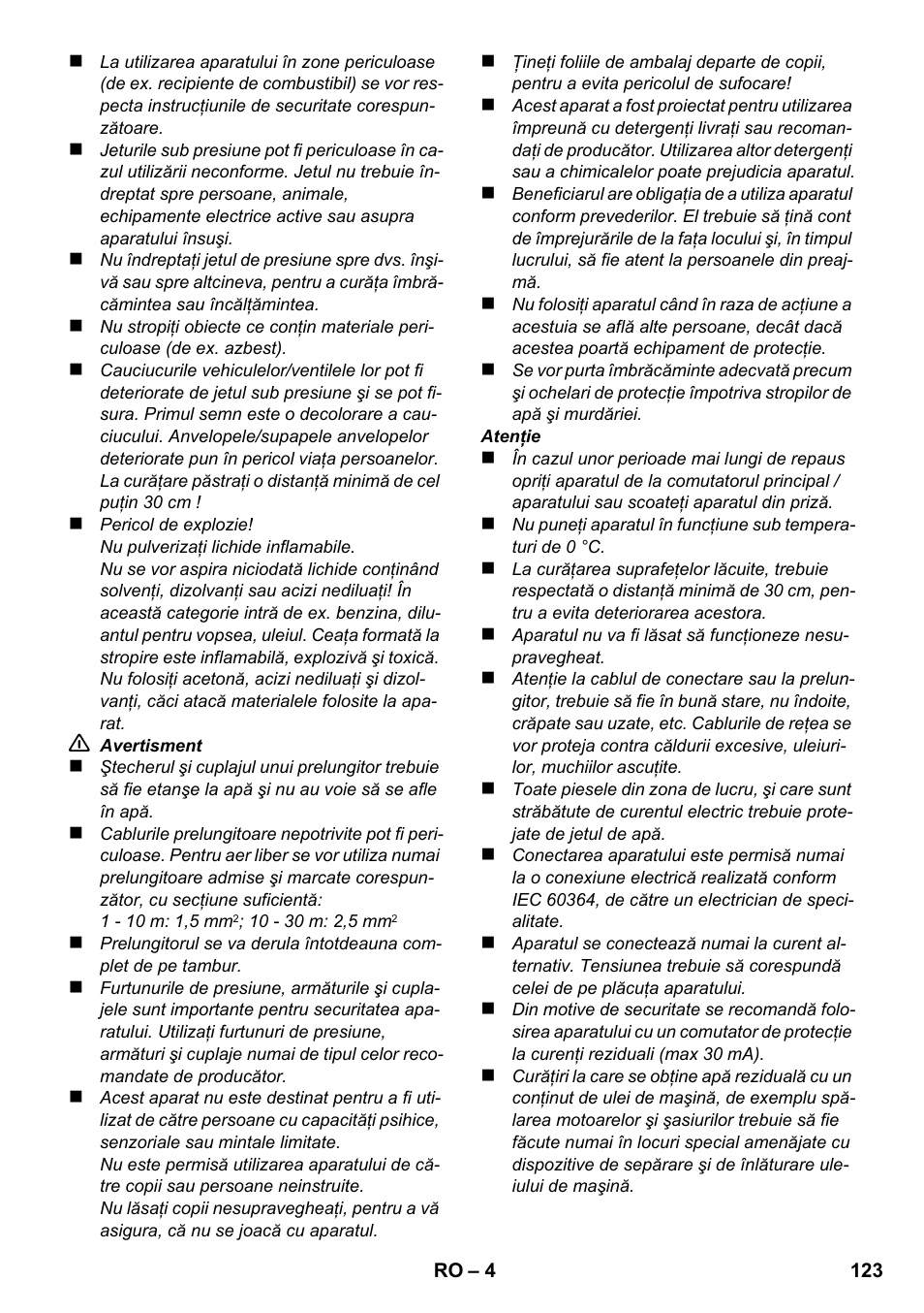 Karcher K 2 Basic User Manual | Page 123 / 180