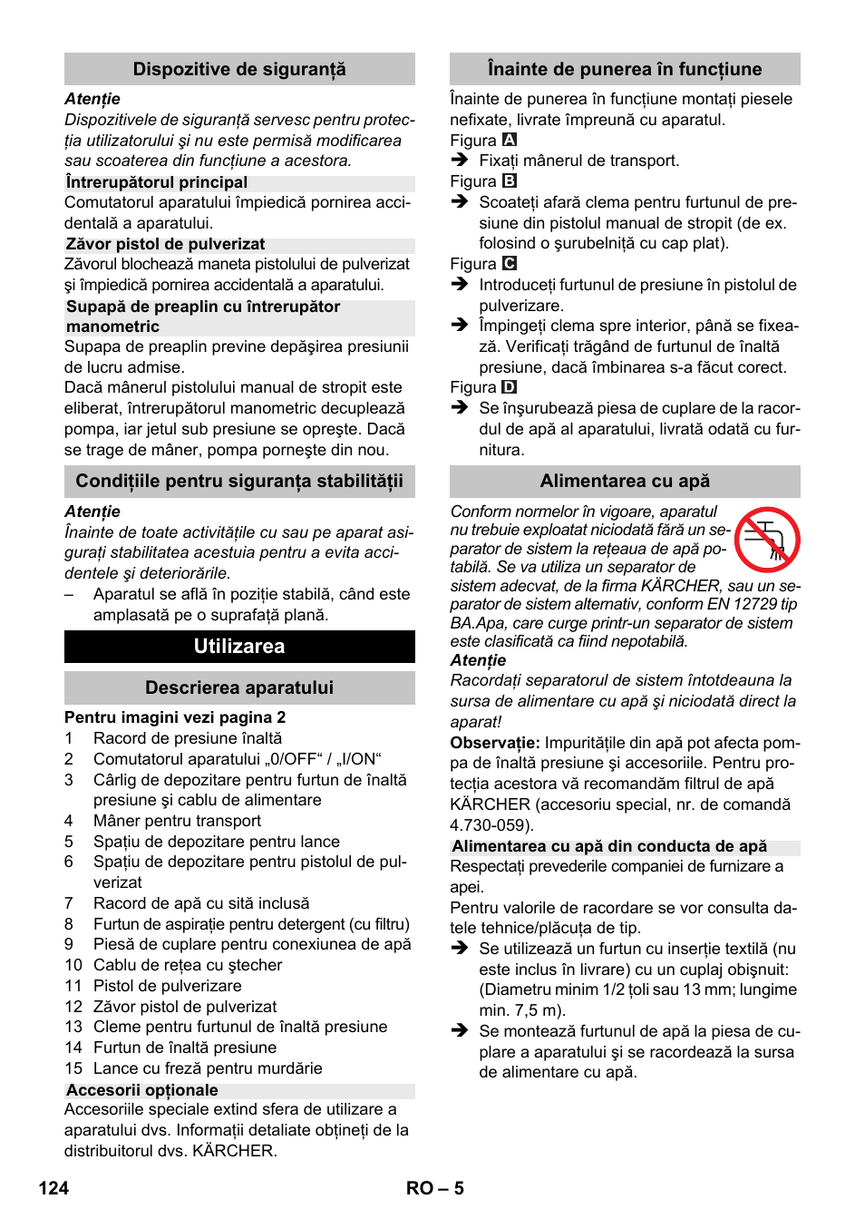 Karcher K 2 Basic User Manual | Page 124 / 180