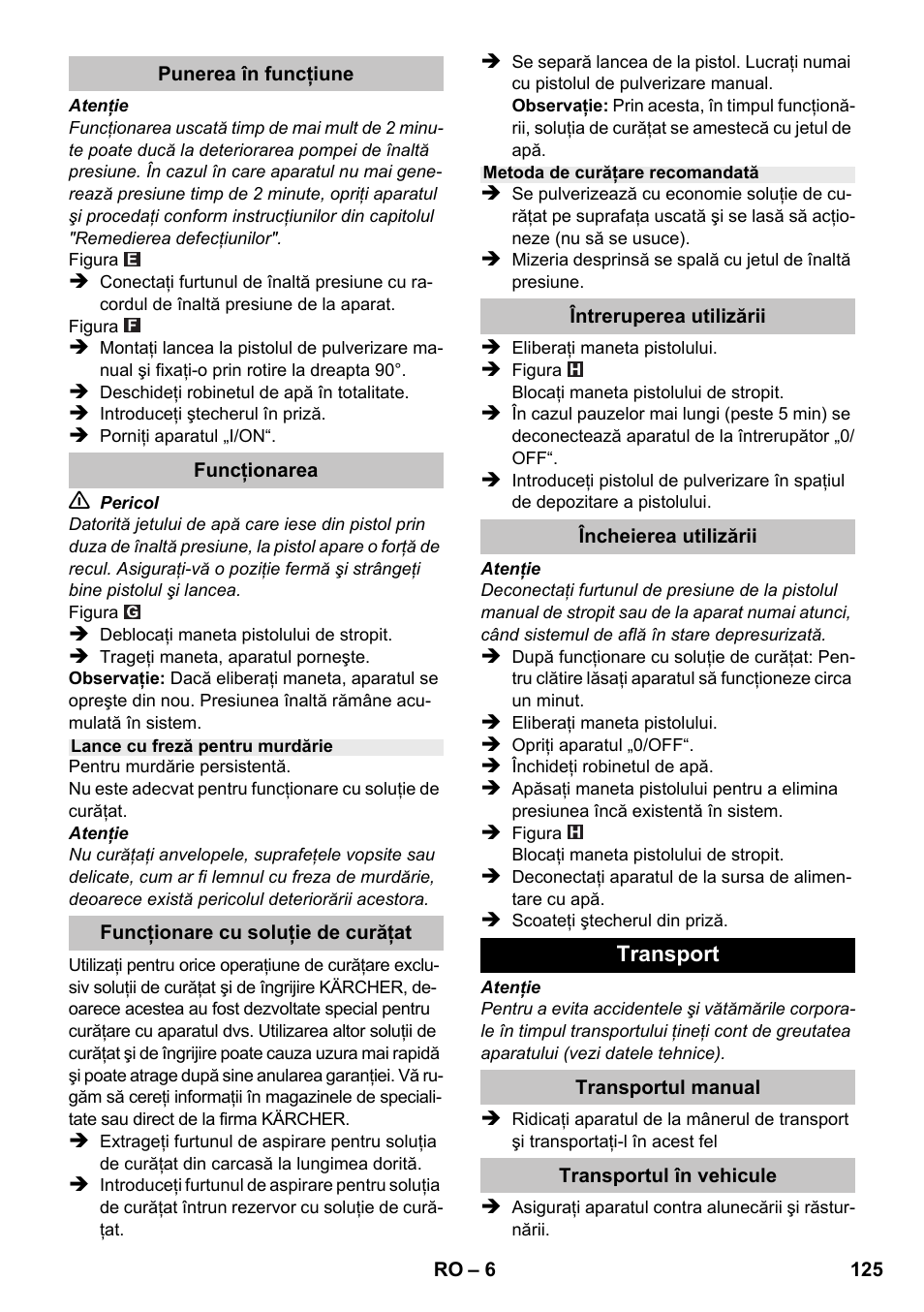 Karcher K 2 Basic User Manual | Page 125 / 180