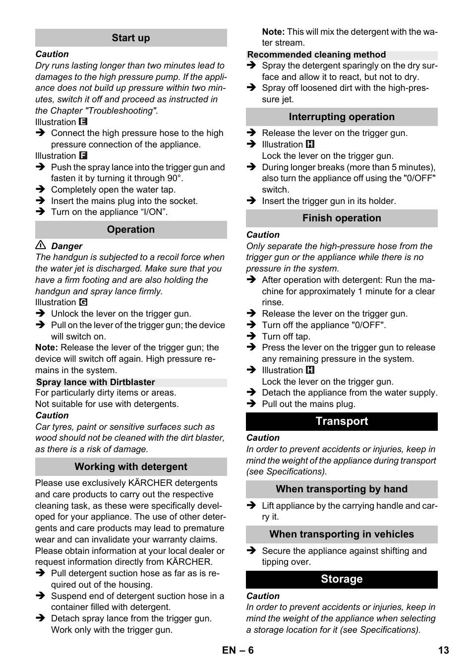 Karcher K 2 Basic User Manual | Page 13 / 180