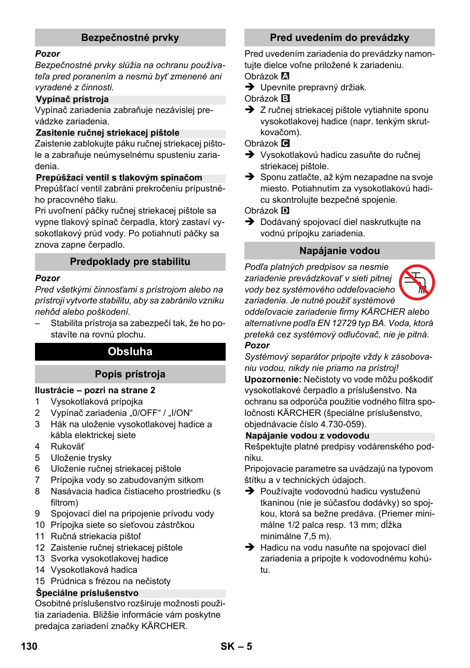 Karcher K 2 Basic User Manual | Page 130 / 180