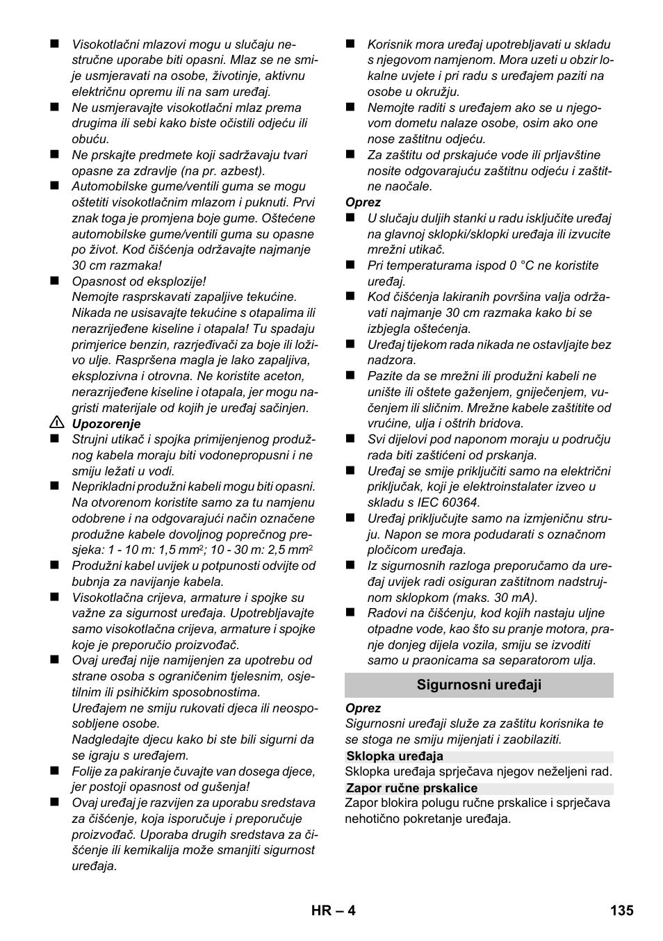 Karcher K 2 Basic User Manual | Page 135 / 180