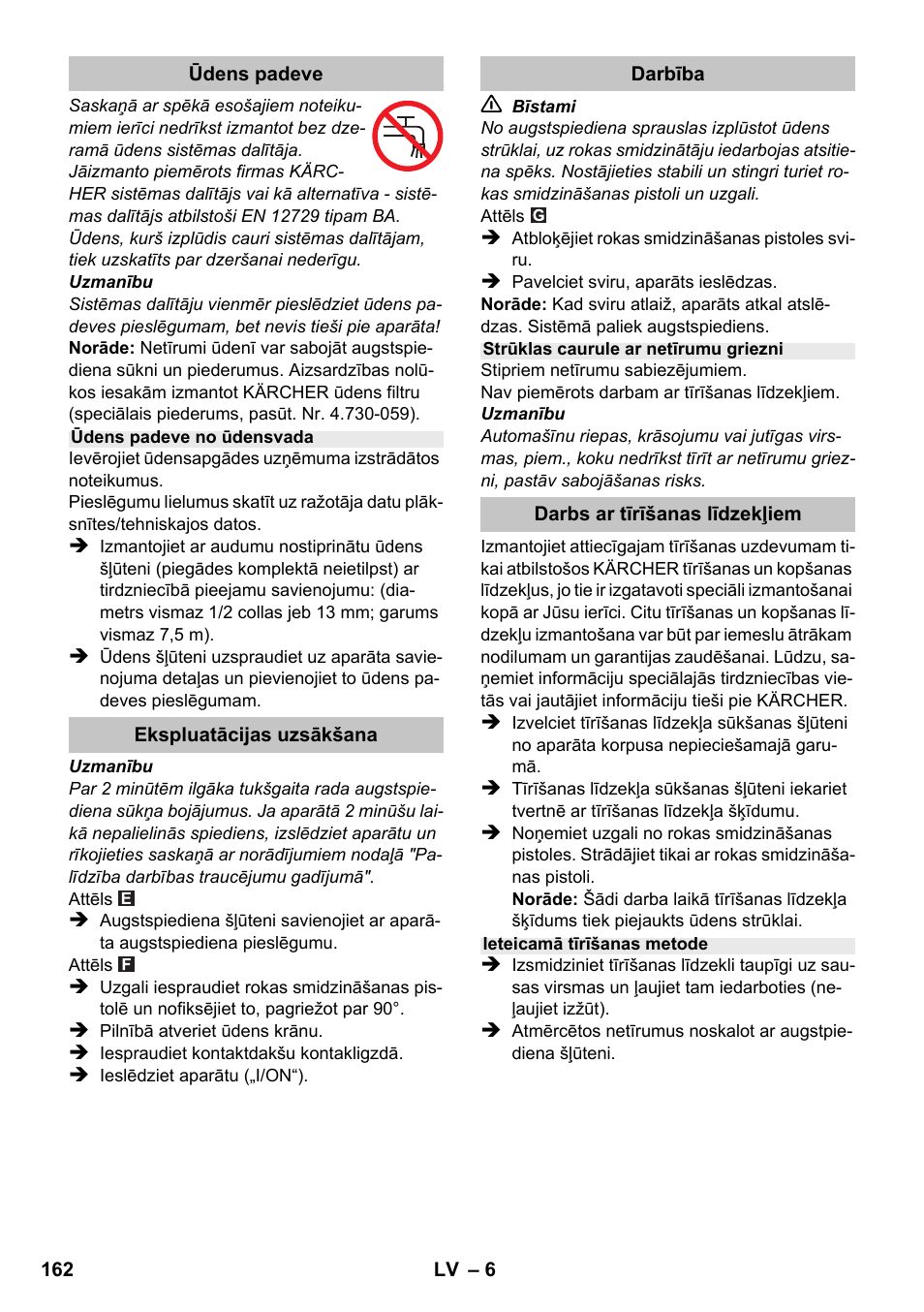 Karcher K 2 Basic User Manual | Page 162 / 180
