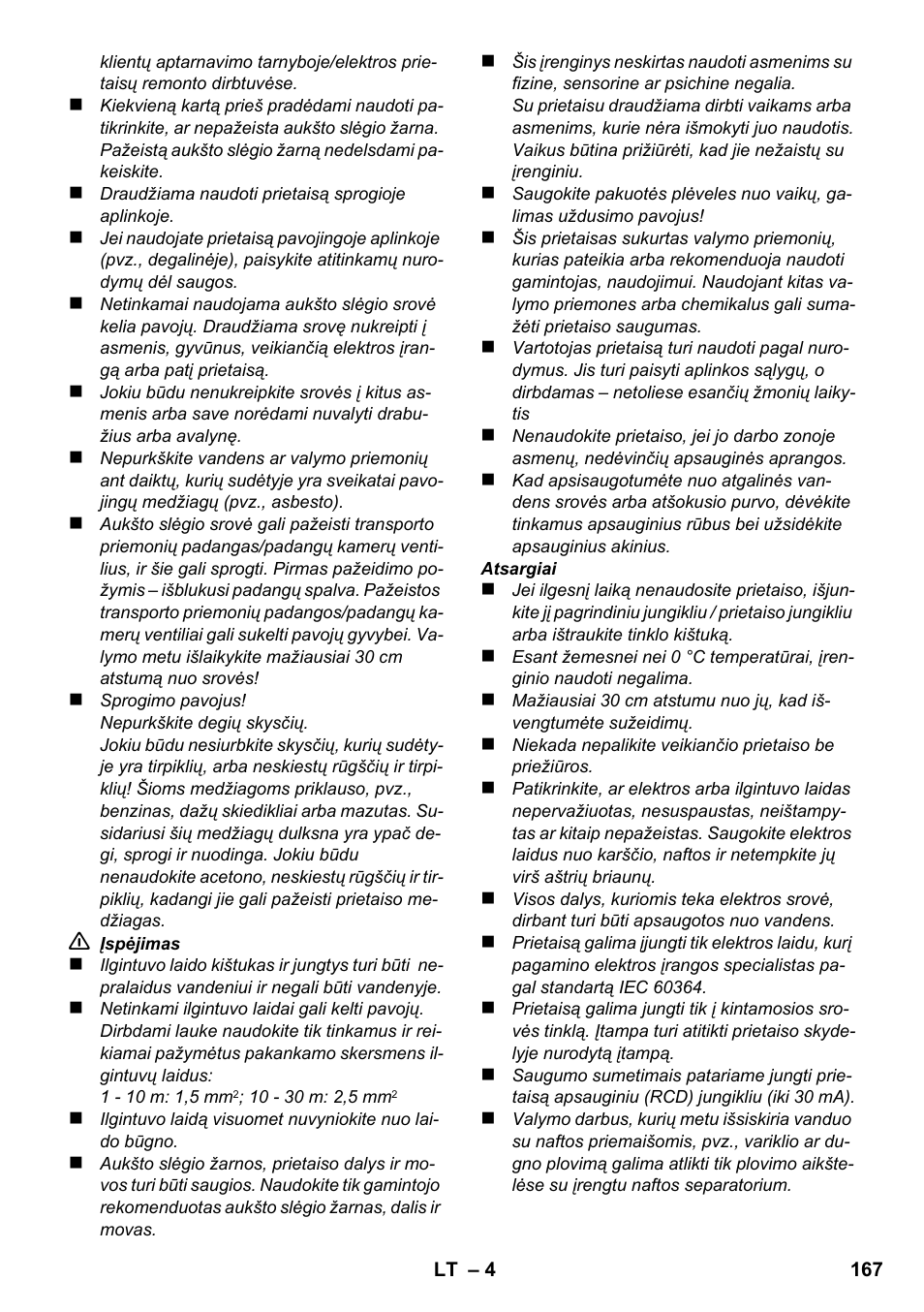 Karcher K 2 Basic User Manual | Page 167 / 180