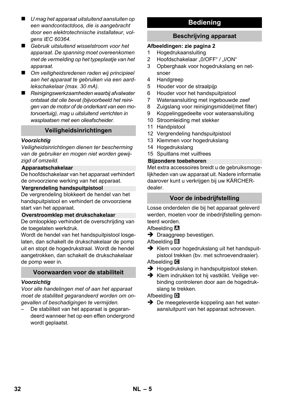 Karcher K 2 Basic User Manual | Page 32 / 180