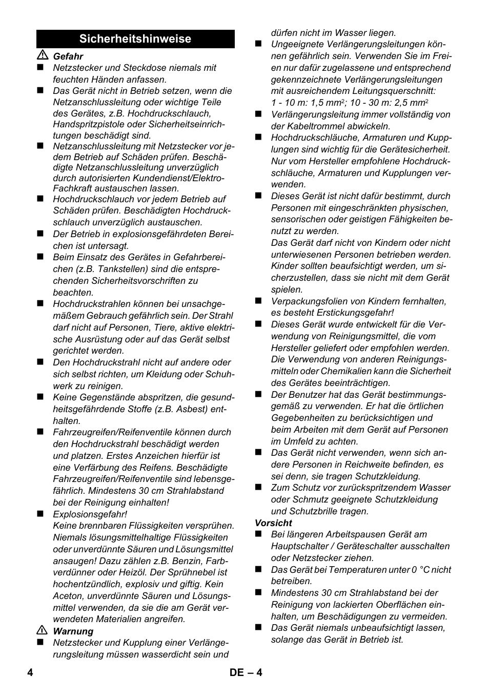 Karcher K 2 Basic User Manual | Page 4 / 180