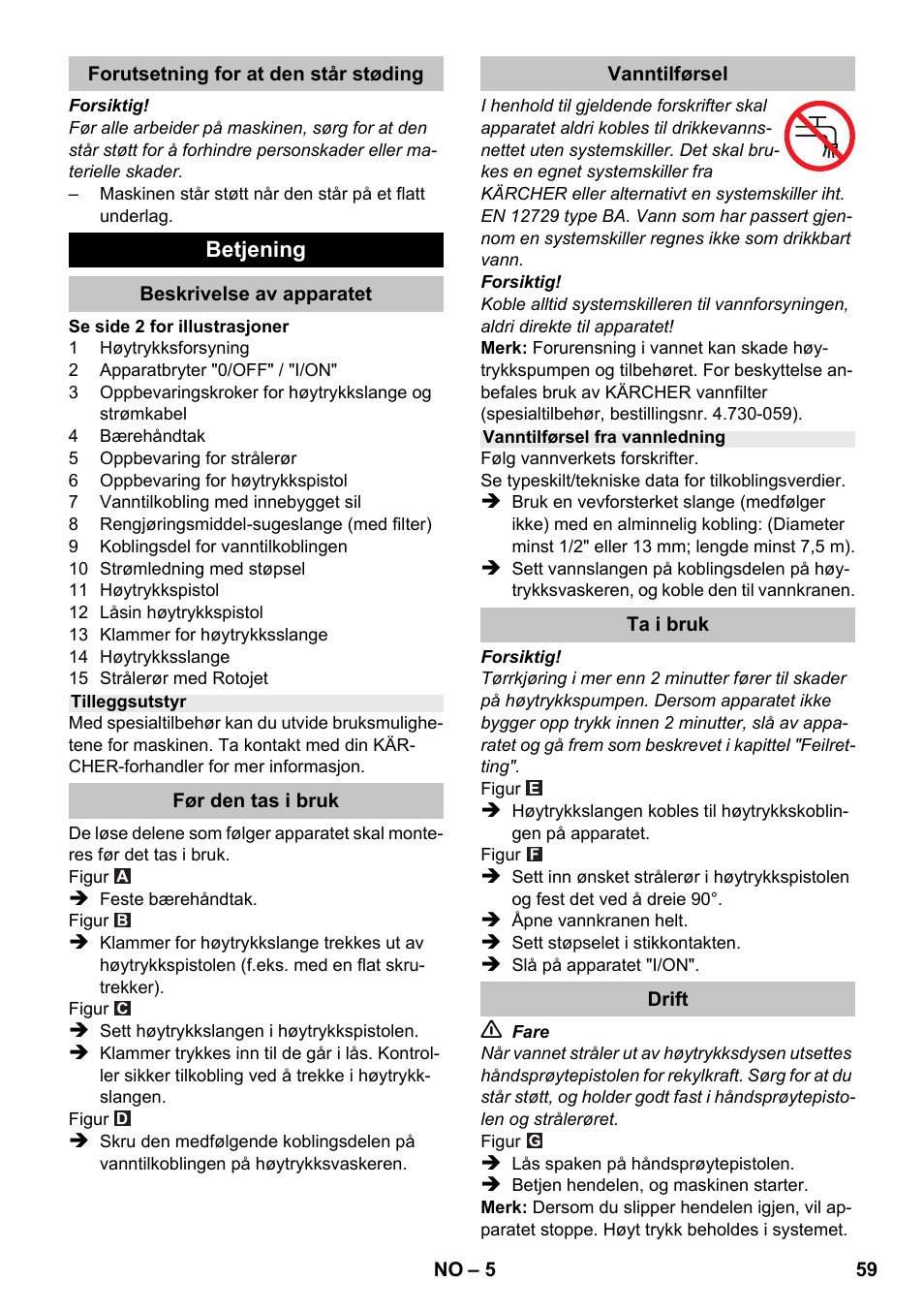 Karcher K 2 Basic User Manual | Page 59 / 180