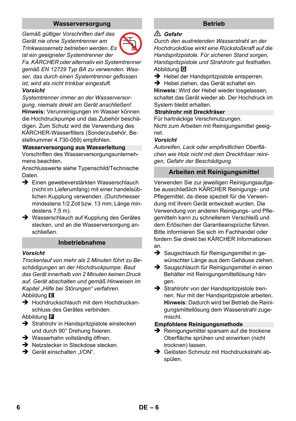 Karcher K 2 Basic User Manual | Page 6 / 180