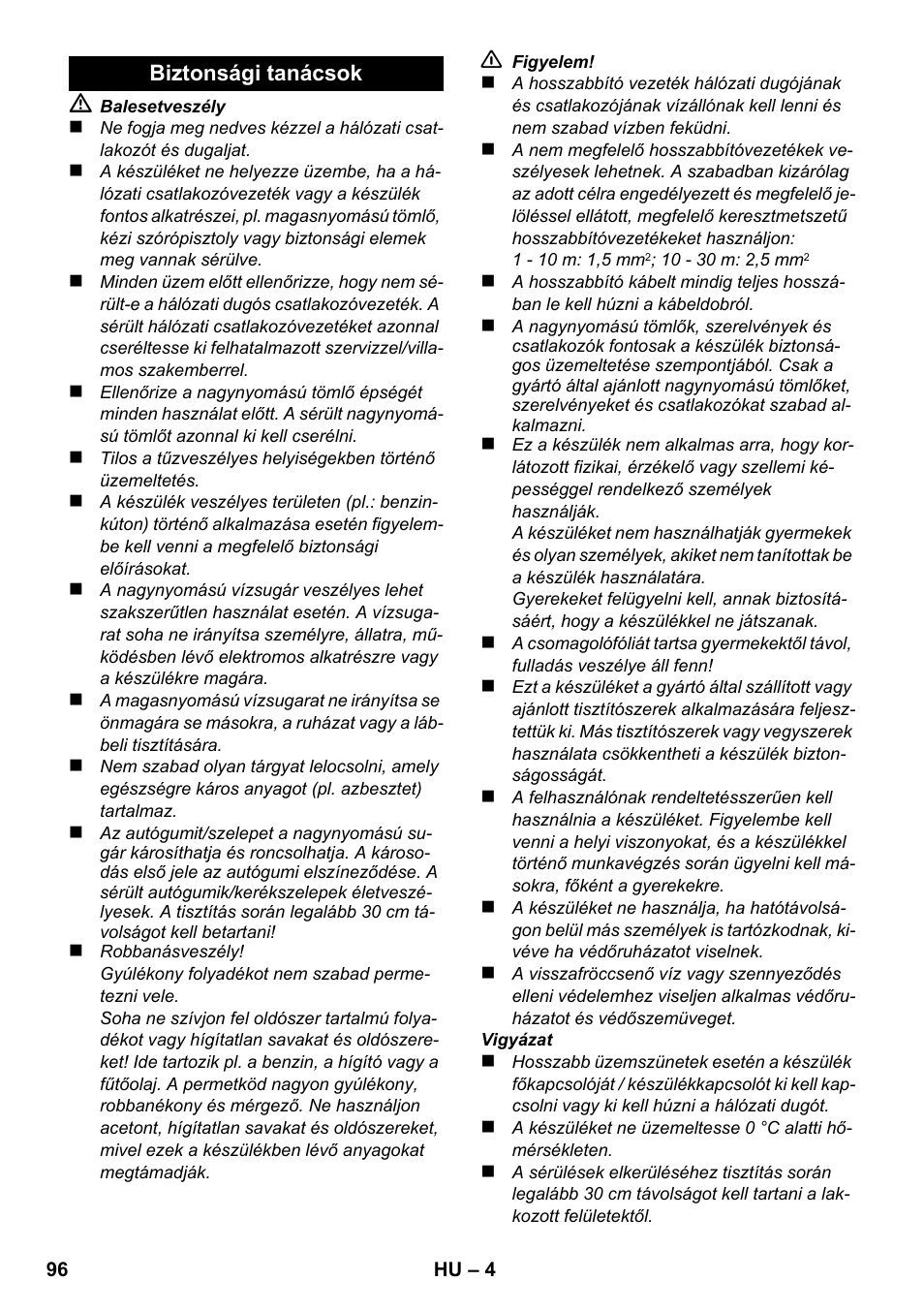 Karcher K 2 Basic User Manual | Page 96 / 180