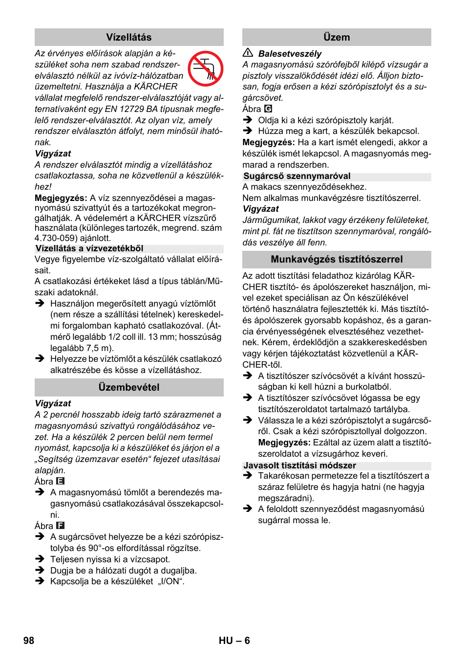 Karcher K 2 Basic User Manual | Page 98 / 180