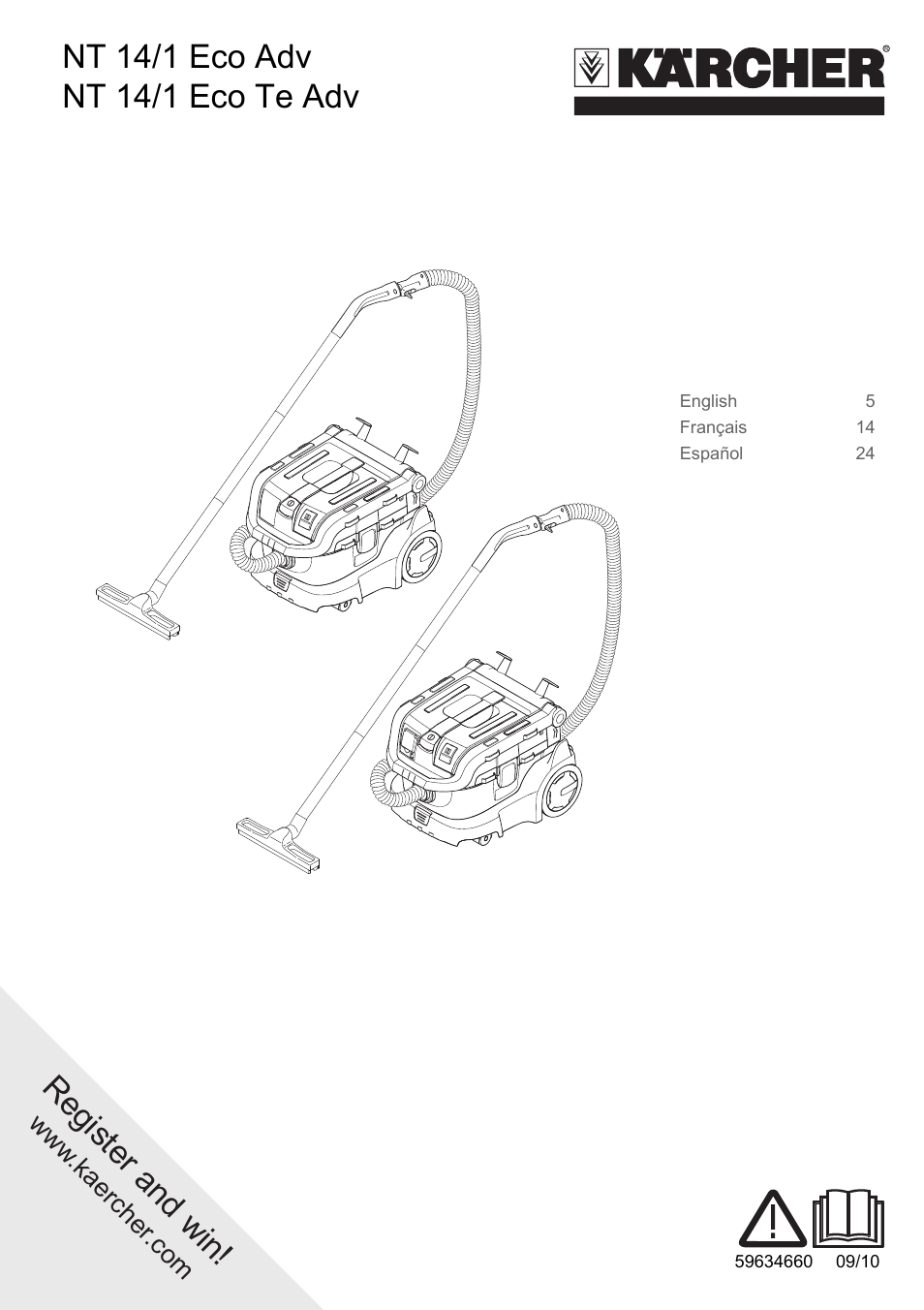 Karcher NT 14-1 Eco Adv User Manual | 40 pages