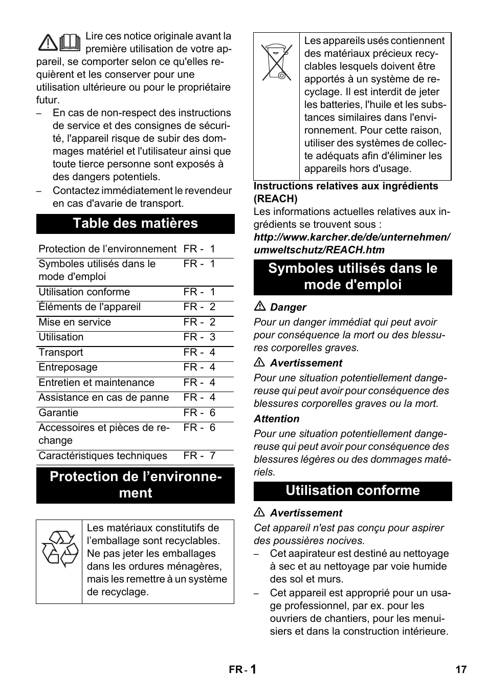 Karcher NT 14-1 Eco Adv User Manual | Page 17 / 40