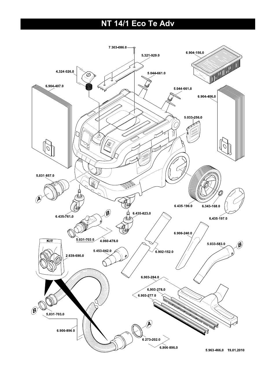 Nt 14/1 eco te adv | Karcher NT 14-1 Eco Adv User Manual | Page 38 / 40
