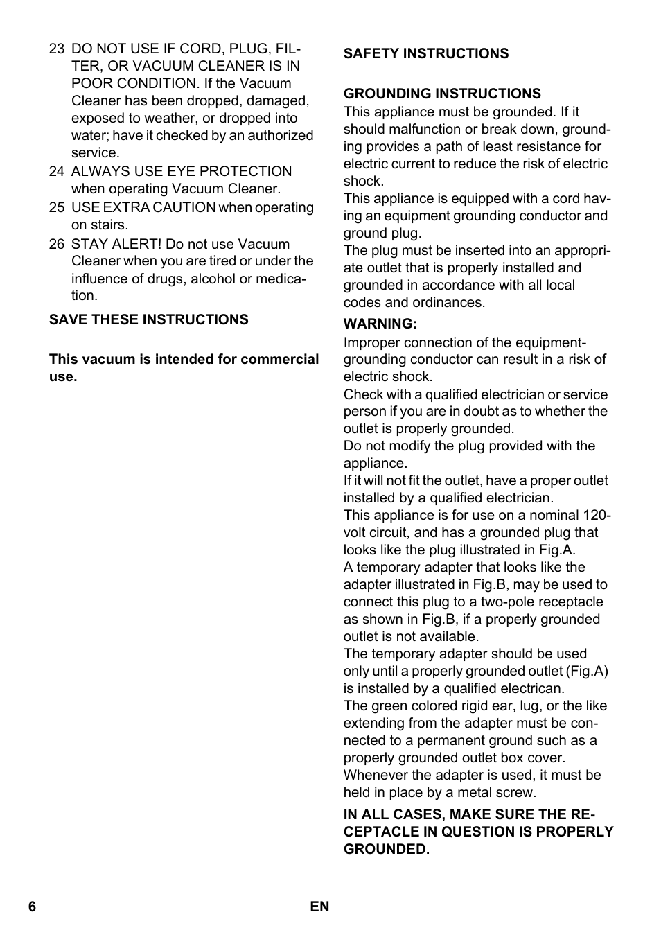 Karcher NT 14-1 Eco Adv User Manual | Page 6 / 40