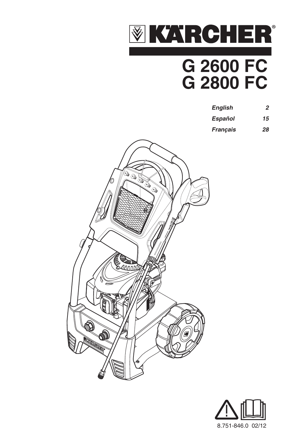 Karcher G 2800 FC User Manual | 44 pages