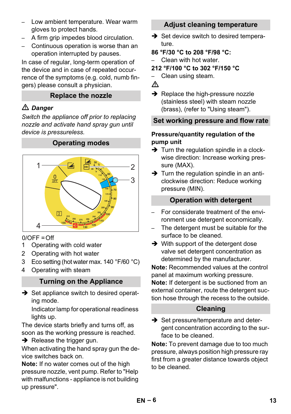 Karcher HDS 3-0-20 C Ea User Manual | Page 13 / 60