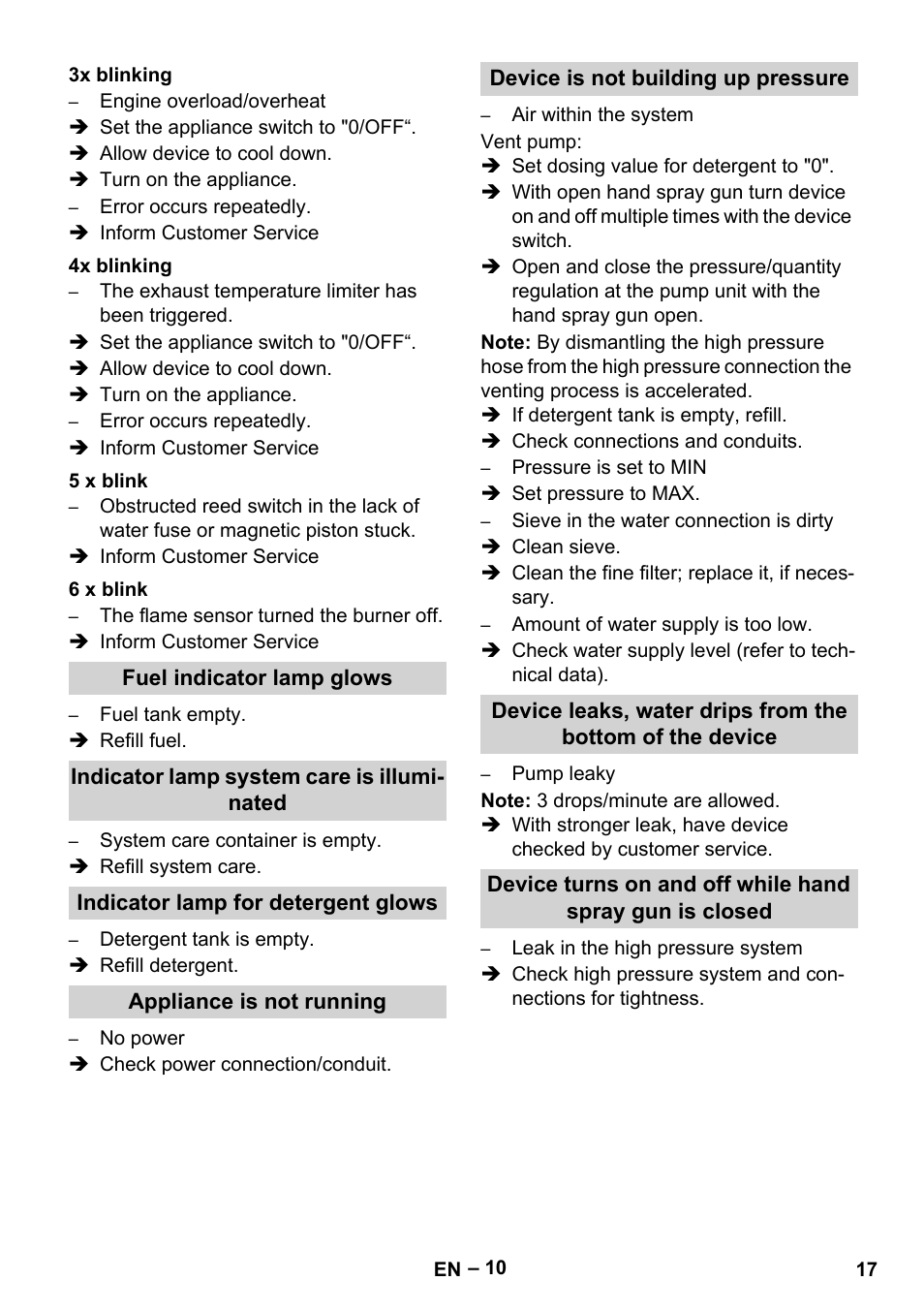 Karcher HDS 3-0-20 C Ea User Manual | Page 17 / 60