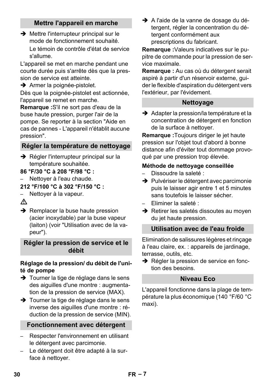 Karcher HDS 3-0-20 C Ea User Manual | Page 30 / 60