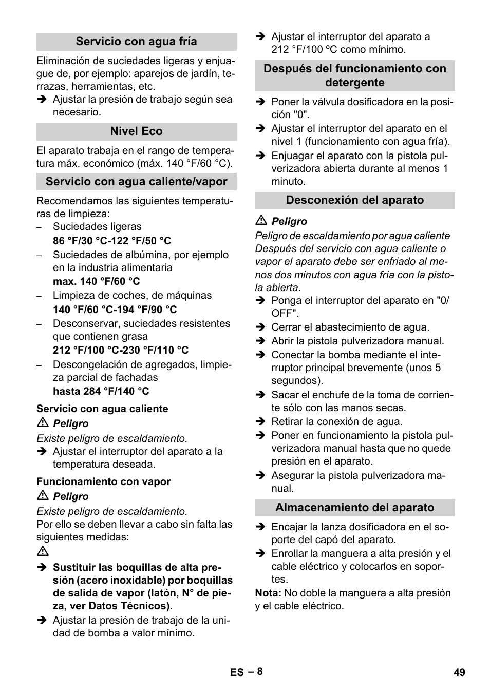 Karcher HDS 3-0-20 C Ea User Manual | Page 49 / 60