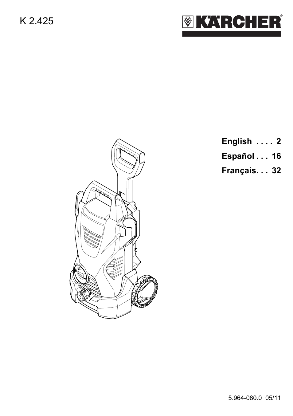 Karcher K 2-425 User Manual | 48 pages