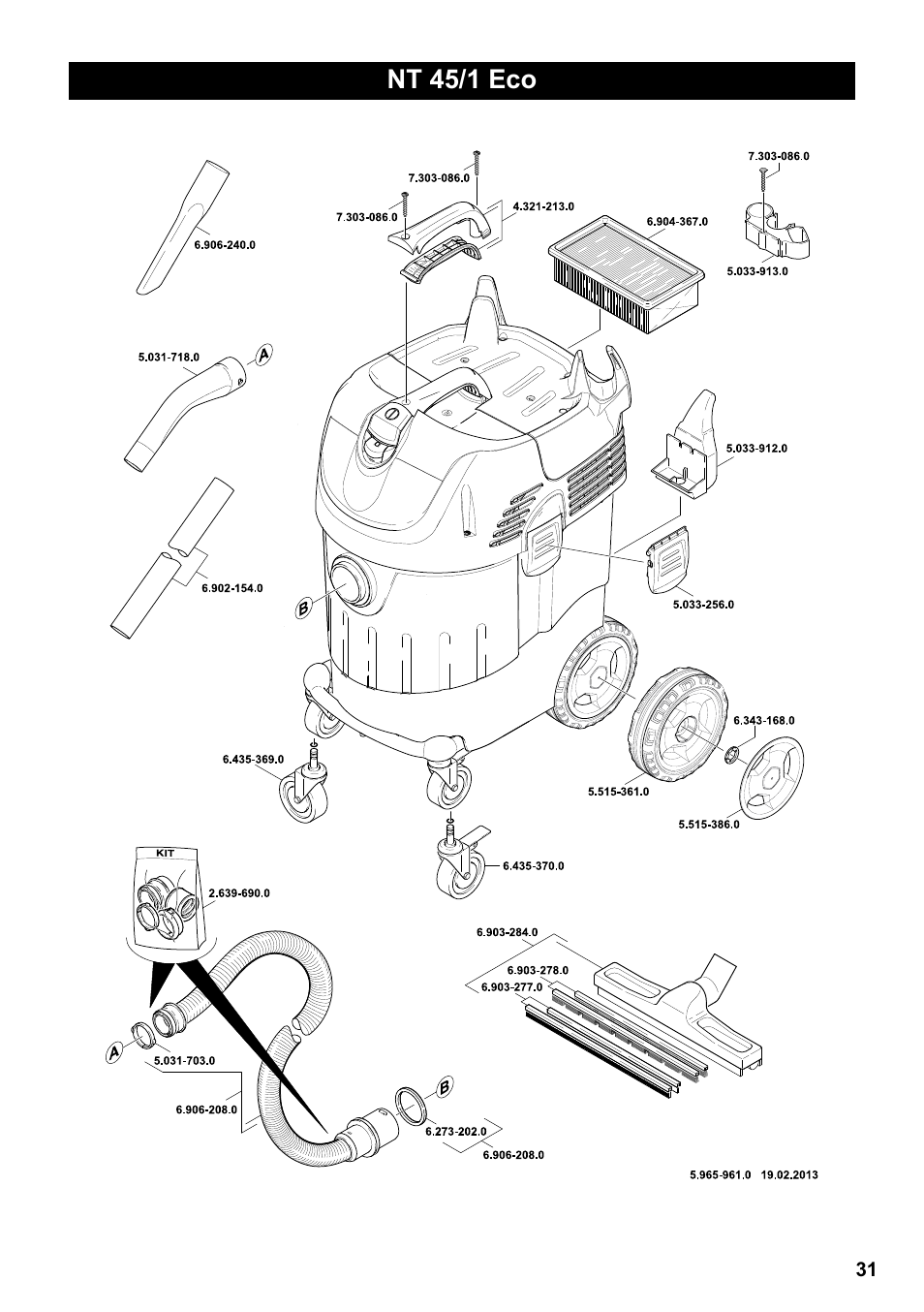 Nt 45/1 eco | Karcher NT 45-1 Eco CUL User Manual | Page 31 / 32