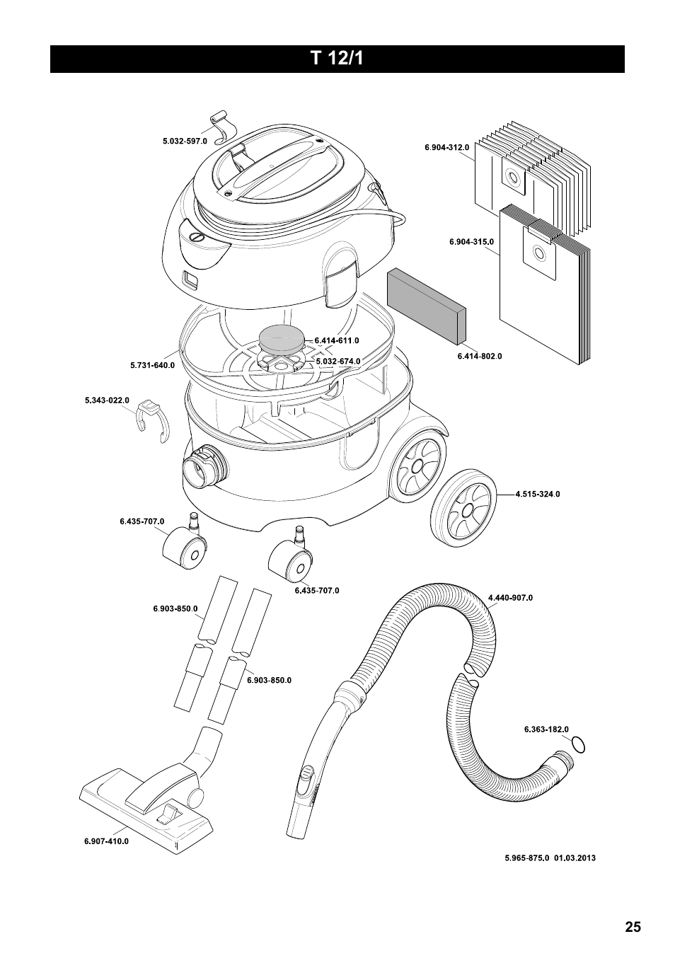 T 12/1 | Karcher T 12-1 CUL User Manual | Page 25 / 28