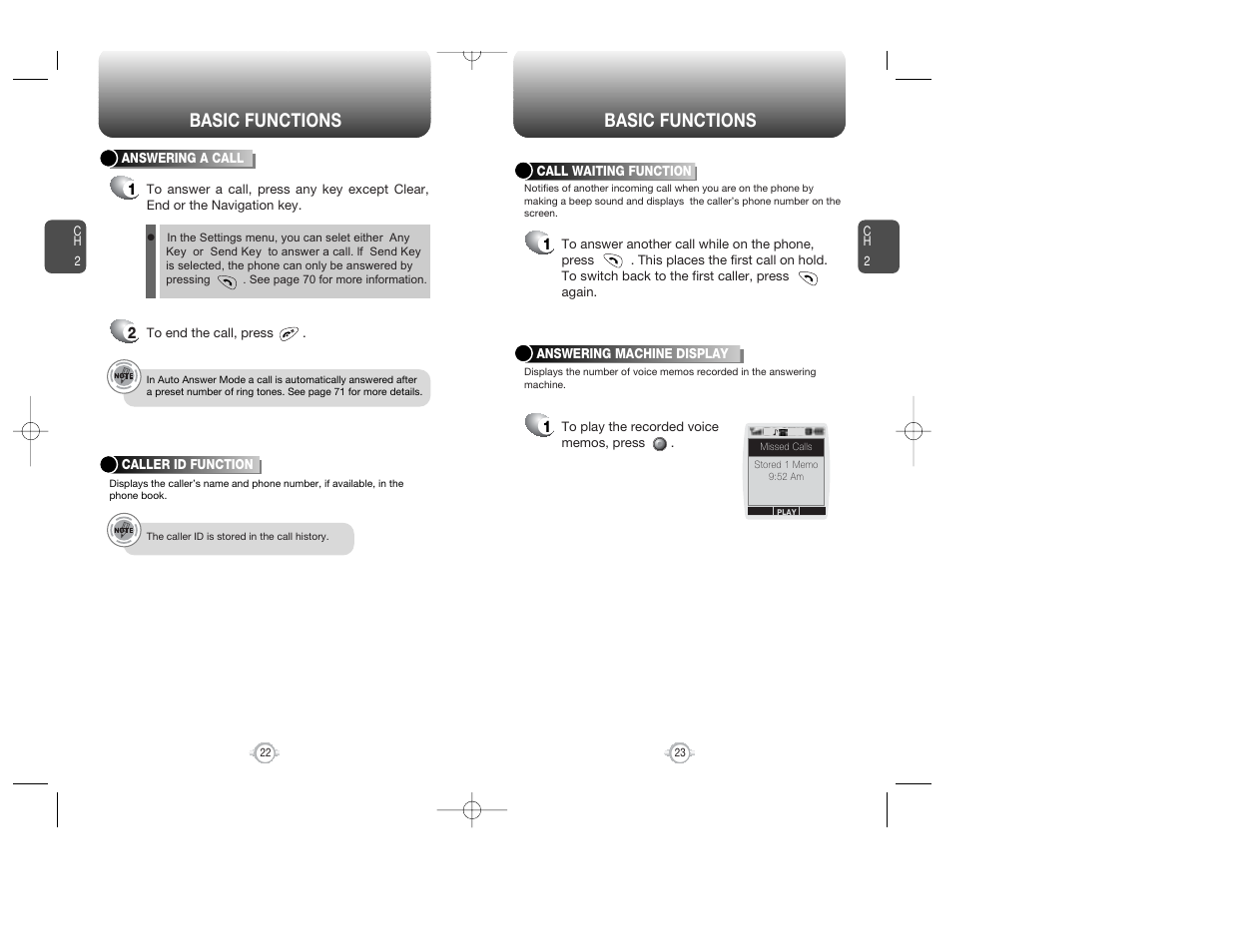 Basic functions | Audiovox WIRELESS HANDSET WITH GPS CDM-8300 User Manual | Page 13 / 67