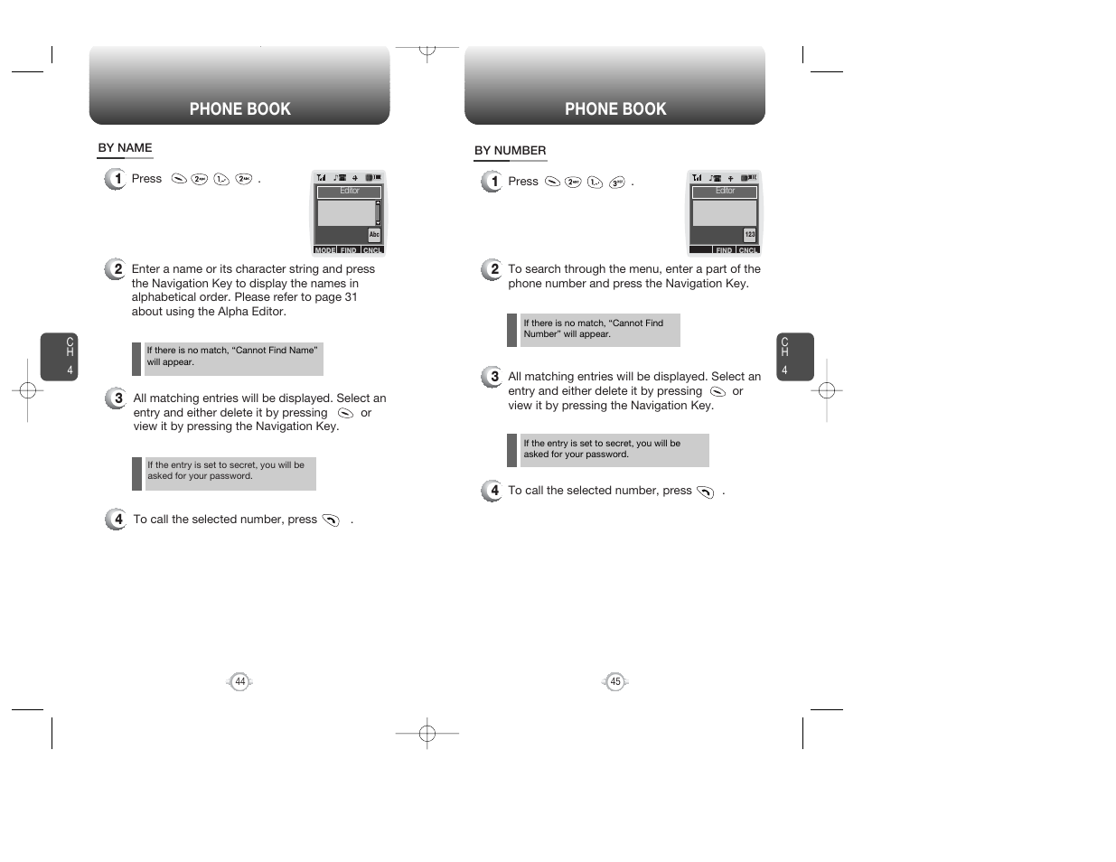 Phone book | Audiovox WIRELESS HANDSET WITH GPS CDM-8300 User Manual | Page 24 / 67
