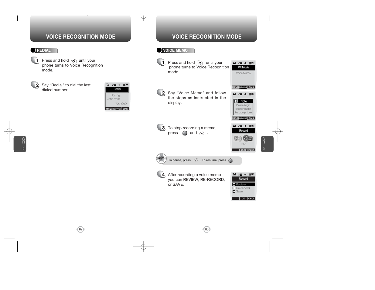 Voice recognition mode | Audiovox WIRELESS HANDSET WITH GPS CDM-8300 User Manual | Page 43 / 67