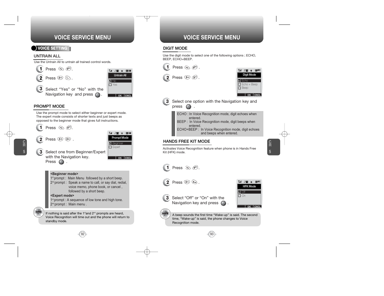 Voice service menu | Audiovox WIRELESS HANDSET WITH GPS CDM-8300 User Manual | Page 48 / 67