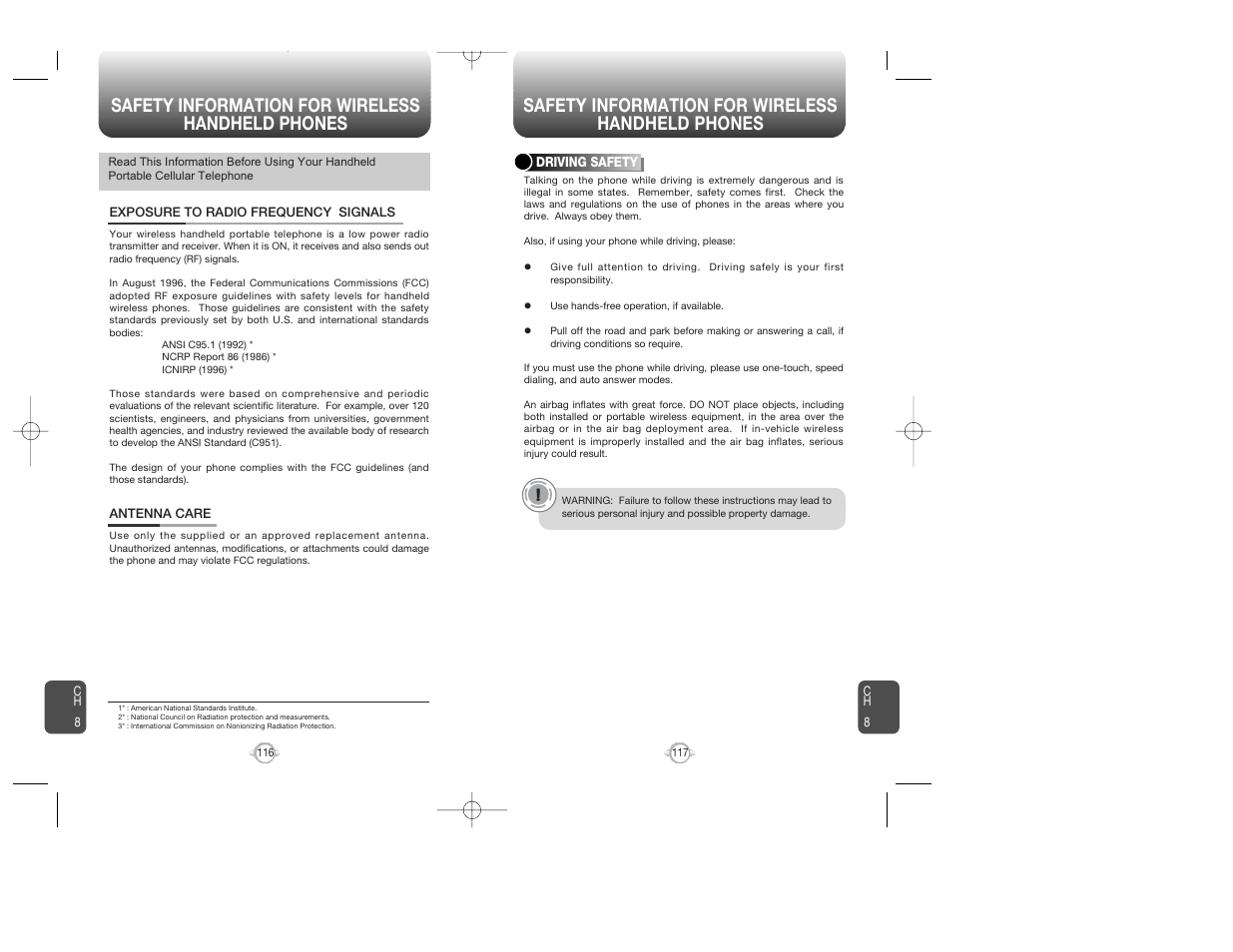 Audiovox WIRELESS HANDSET WITH GPS CDM-8300 User Manual | Page 60 / 67