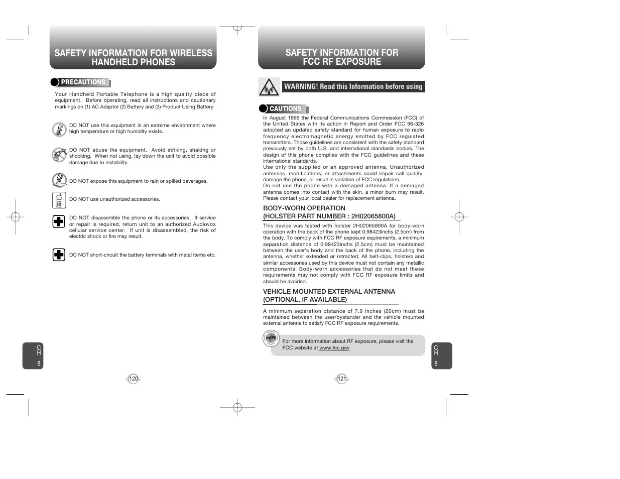 Audiovox WIRELESS HANDSET WITH GPS CDM-8300 User Manual | Page 62 / 67