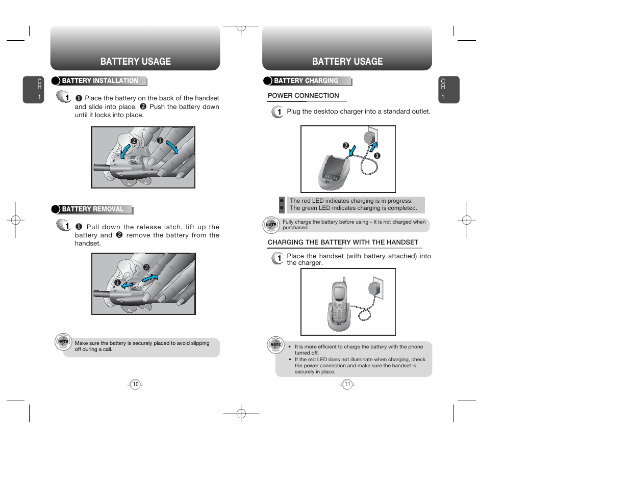 Battery usage | Audiovox WIRELESS HANDSET WITH GPS CDM-8300 User Manual | Page 7 / 67